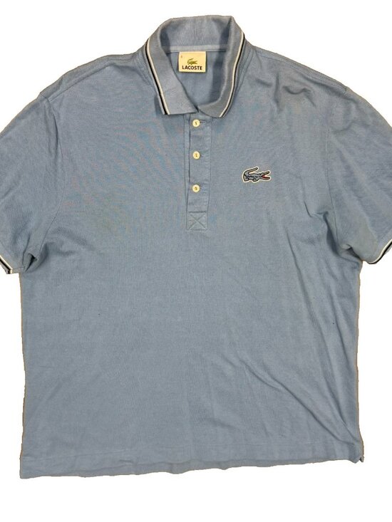 Lacoste Other - Lacoste Polo Shirt Pique Cotton Short Sleeve Blue Large